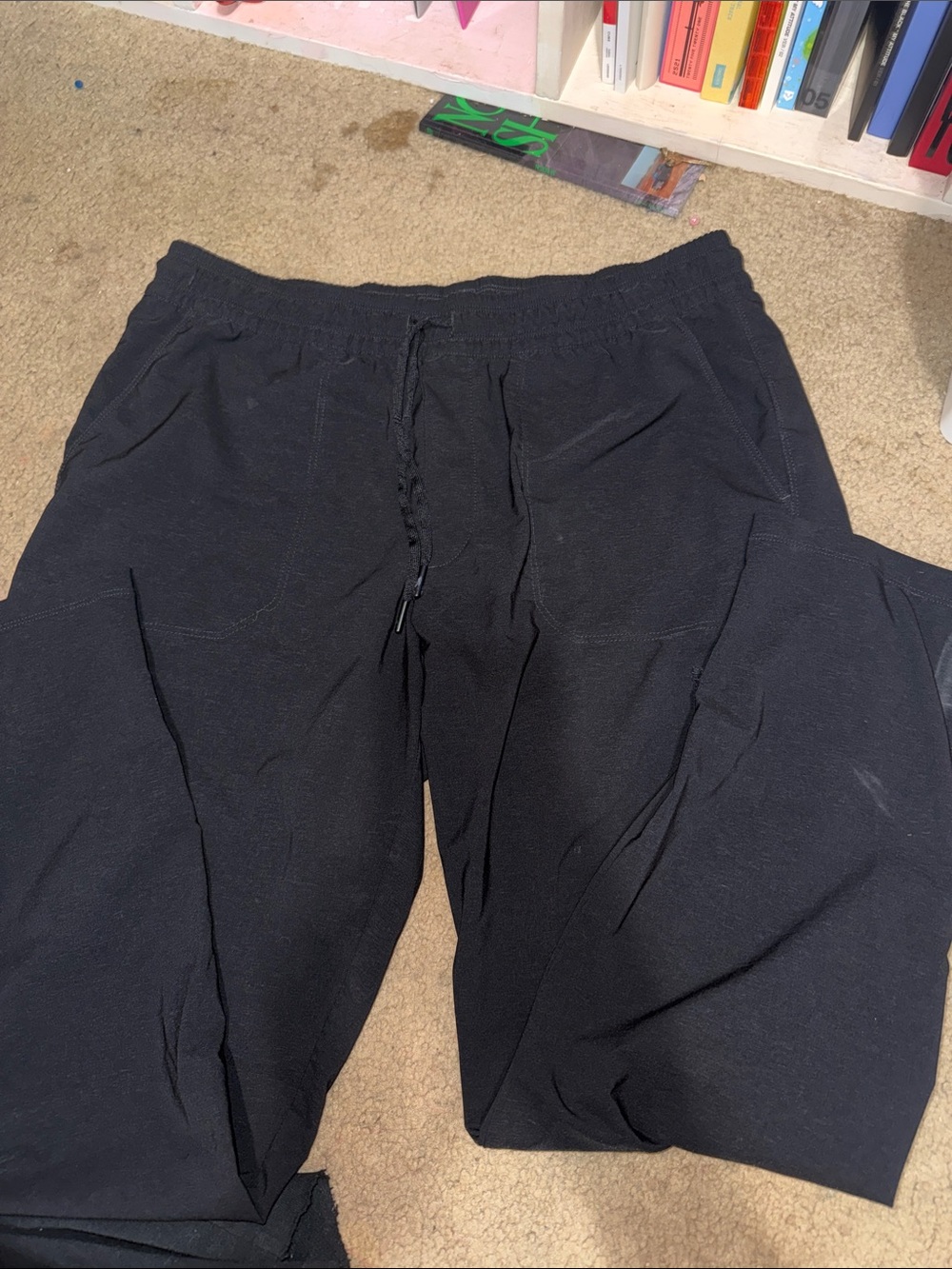The North Face Black Straight-Leg Drawstring Pants